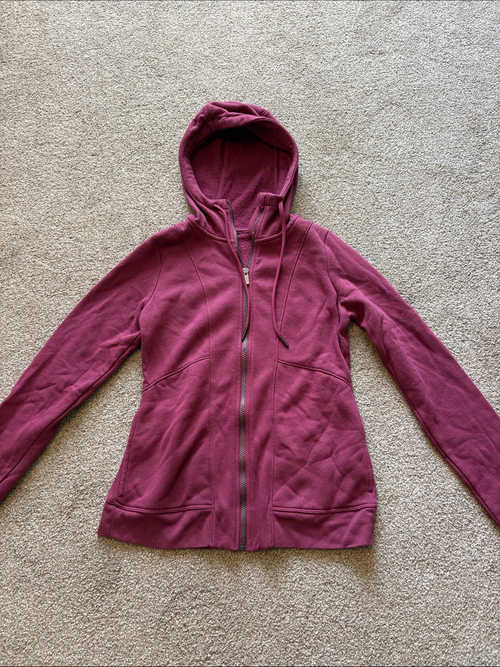 All In Motion - Plum Full-Zip Hooded Jacket